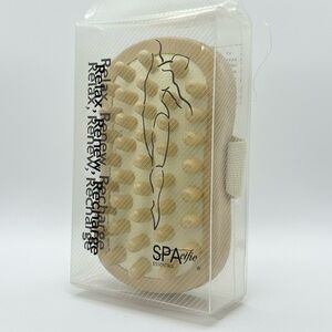 SPAcific Essentials Handheld Natural Wooden Body and Foot Massager